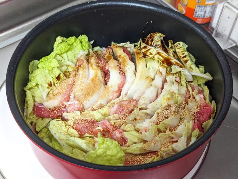 基本の豚バラ白菜のミルフィーユ鍋 激うま！やみつき