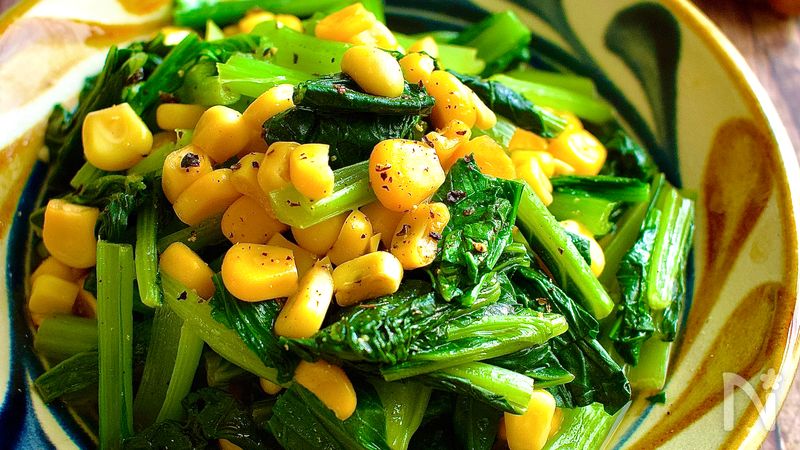 冷凍保存でお弁当のおかずにも！小松菜とミンチ