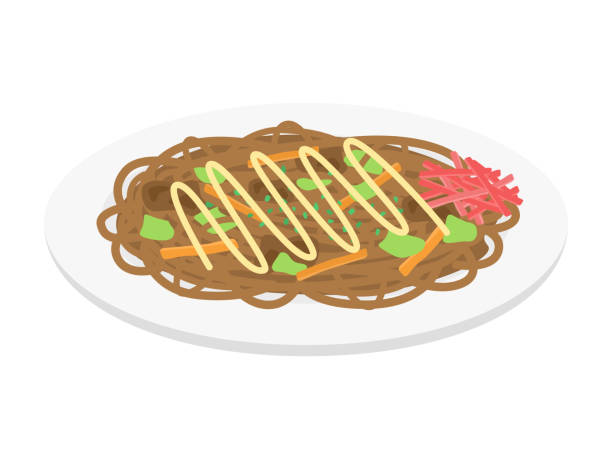 焼きそばのかわいいイラスト - イラストくん