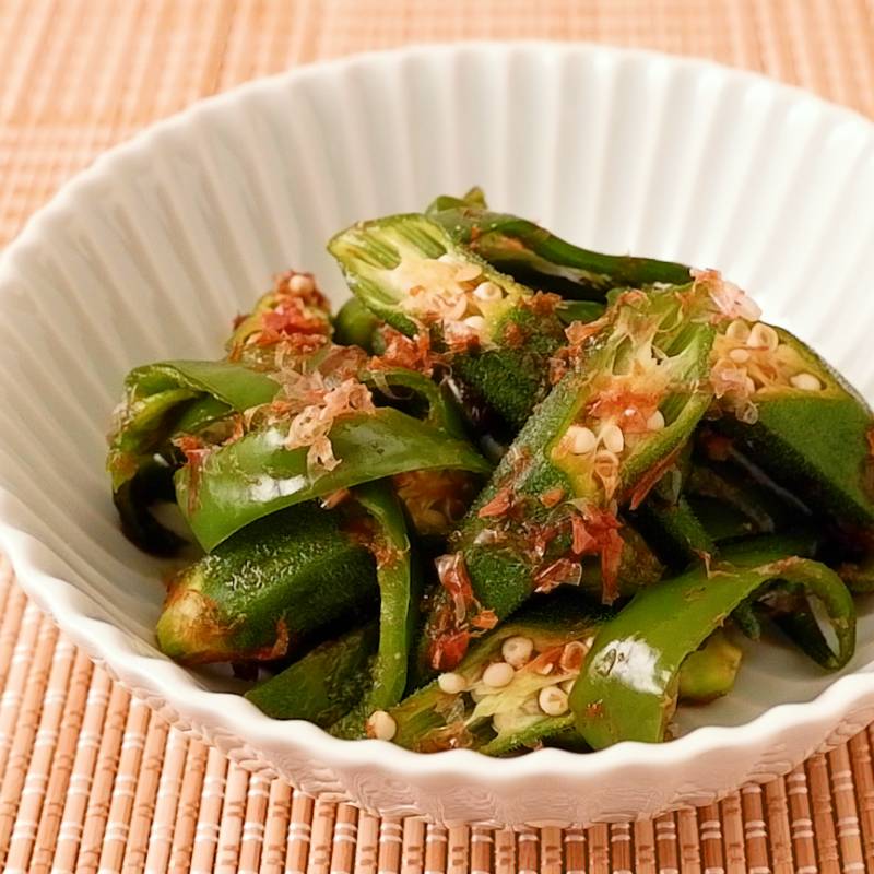 せん切りピーマンのおかか炒め