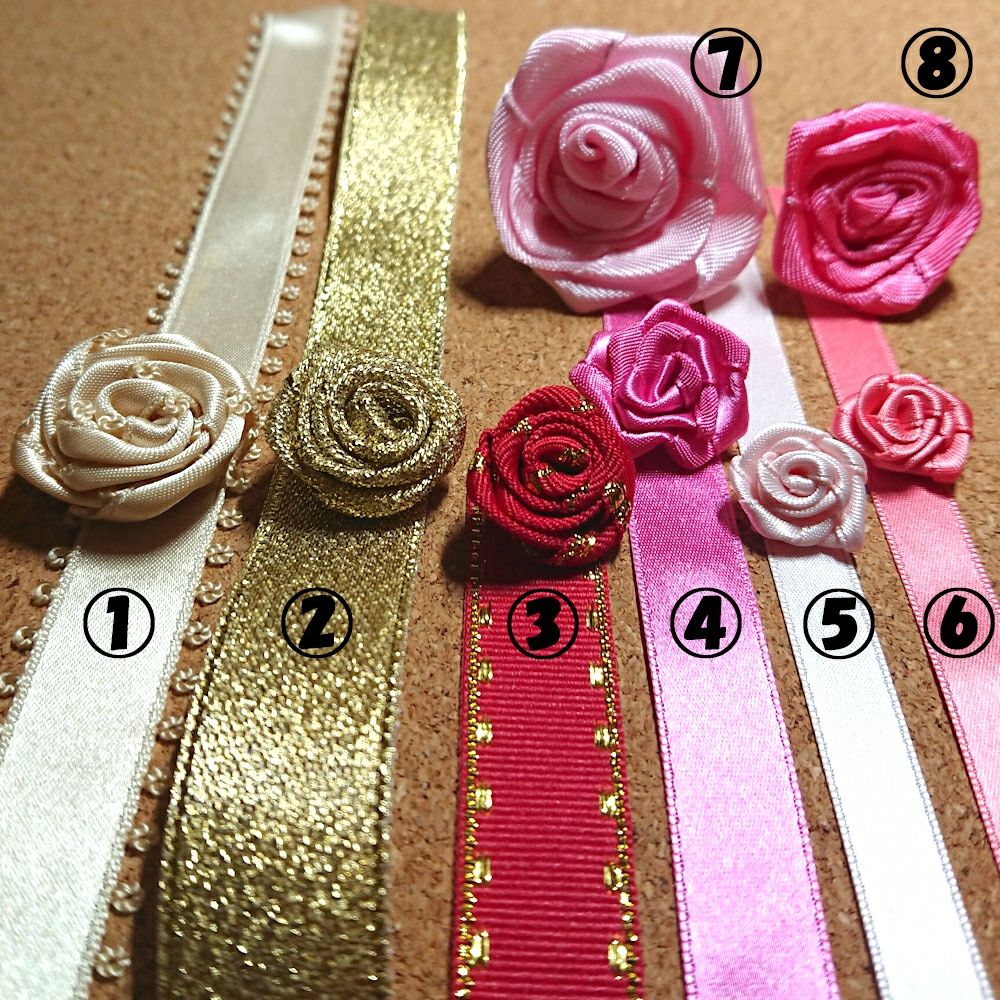 100均DIY とってもきれい✨リボンローズの作り方🌹ribbonrose