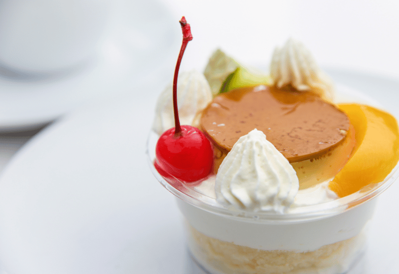 電子レンジで☆プリンアラモードの作り方・簡単レシピ How to make Pudding a la modeCoris cooking