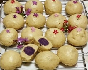 お家で手作り！ 紅白まんじゅう