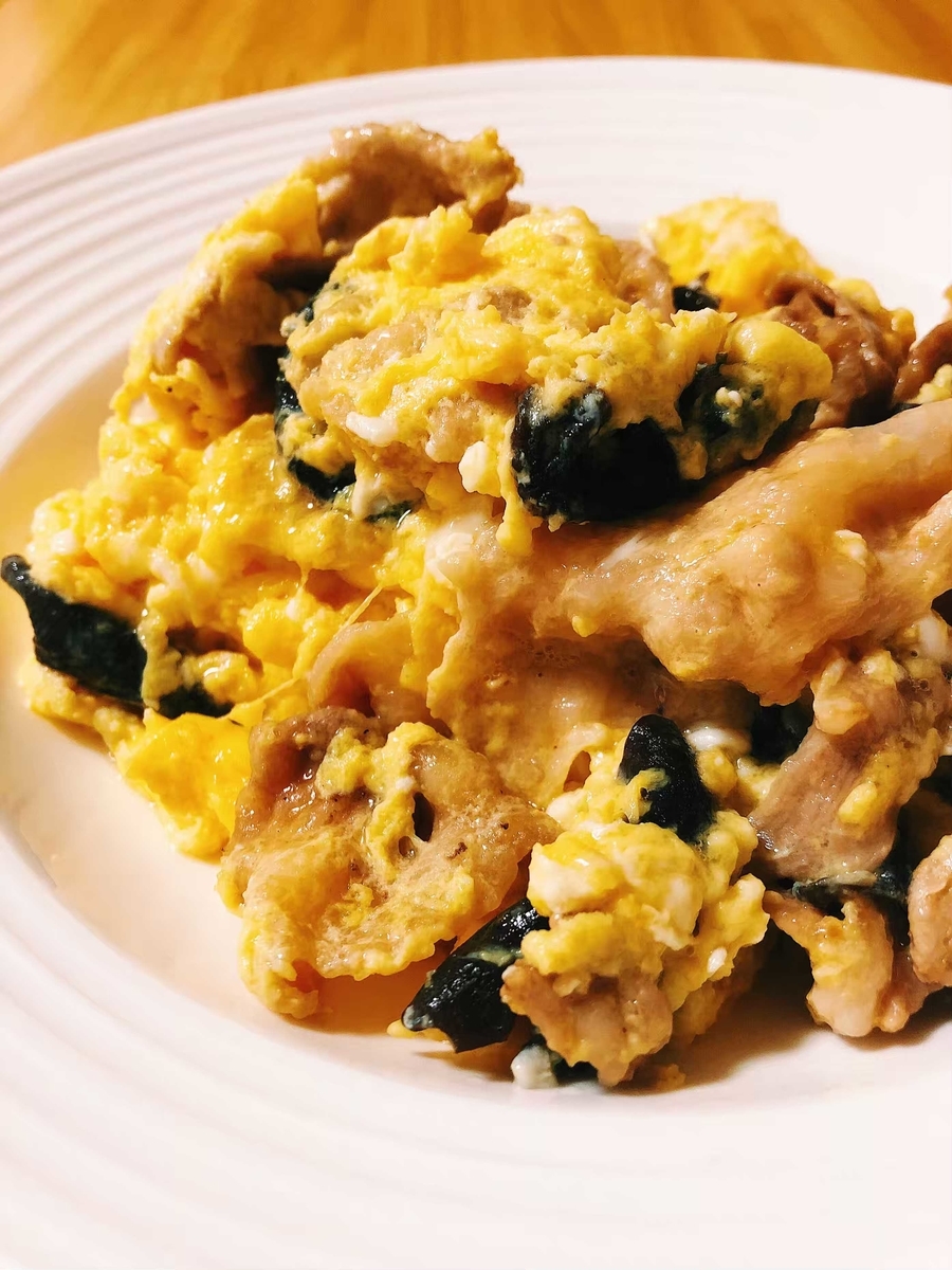 ふわトロたまごとキクラゲの木須肉 ムースーロー