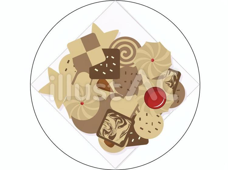 皿に盛り付けたクッキーの写真素材103350555- PIXTA