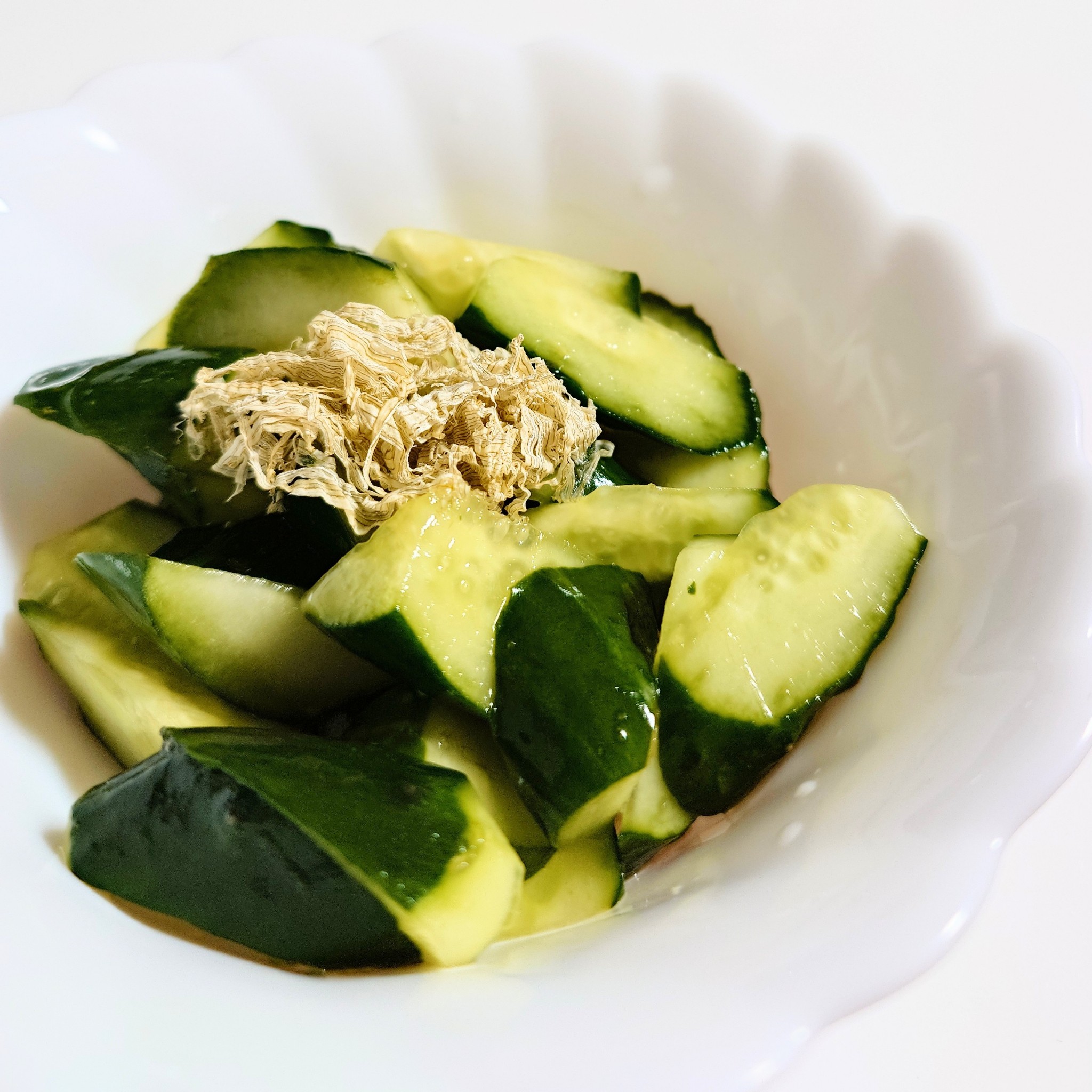 ＊副菜＊白だしできゅうりと塩昆布の浅漬け