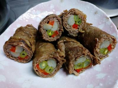 ごぼうの牛肉巻きオイスターソース焼きJA松本ハイランド