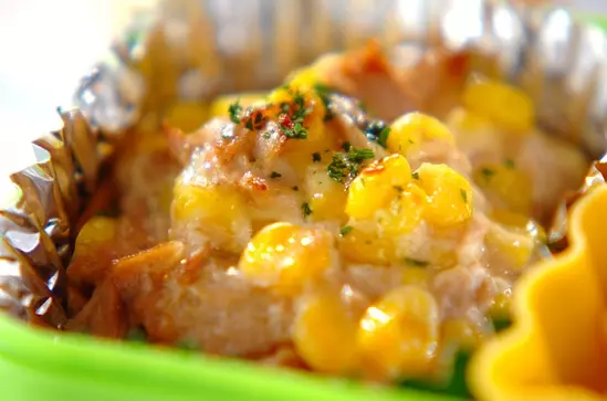 ツナマヨカレーのオープンサンド