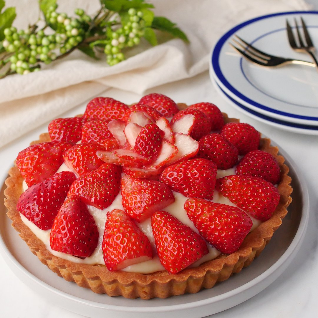 いちご＆カスタードだけ❤いちごタルト❤