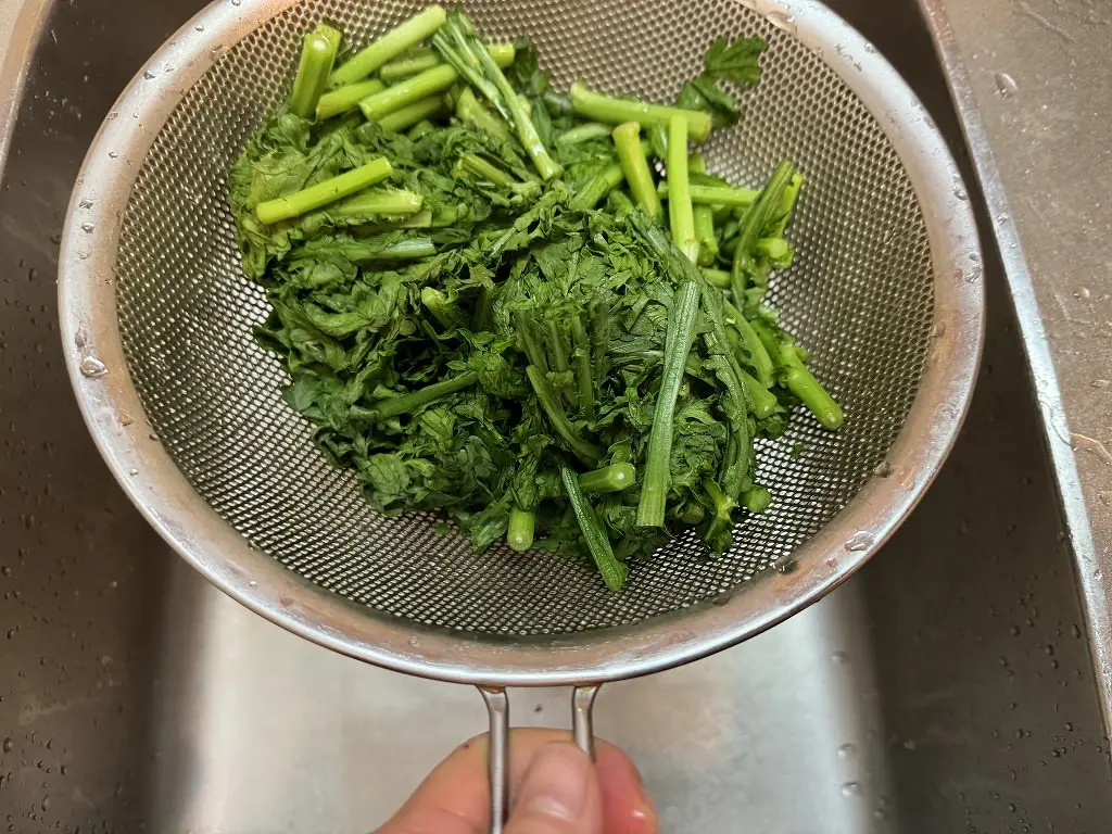 作りおき✳︎春菊のおひたし