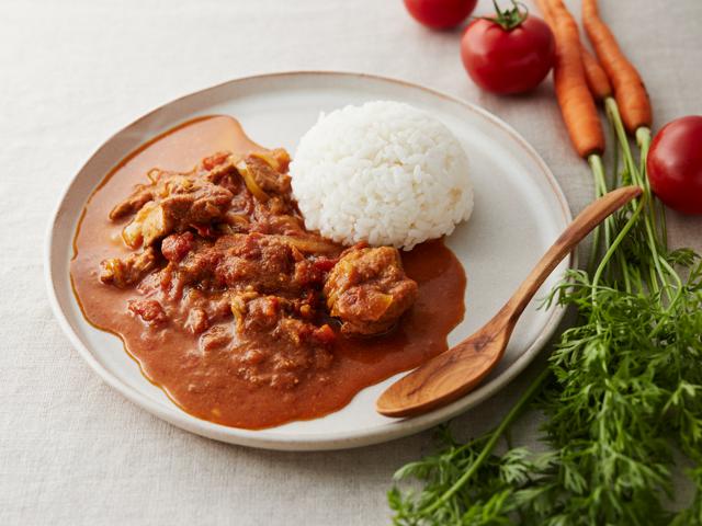 トマト缶無水カレ