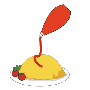 まとめ オムライスのフリーイラスト素材集イラストイメージ