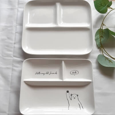 ダイソー 大人も子どもも使える！100均のシンプルランチプレート