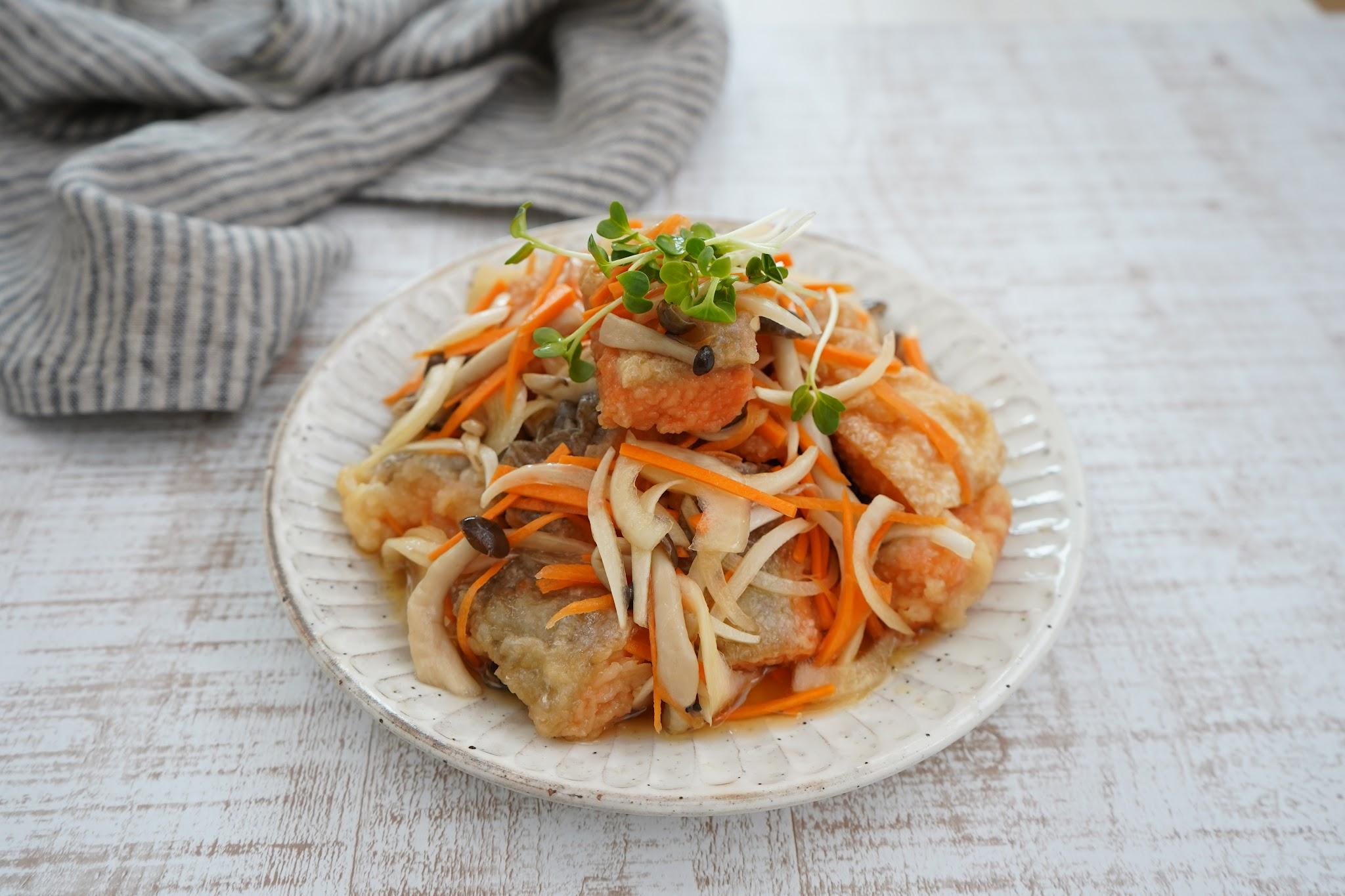 鯵の南蛮づけじゃなくて「鯵の干物で南蛮ダレかけ」鉄フライパン通販