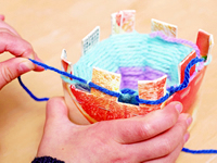 No.228 牛乳パックで簡単編み物 マフラー作り保育のひきだし ～こどもの可能性を引き出すアイデア集～