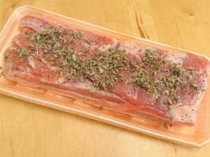 マルチグリルで手作りベーコン