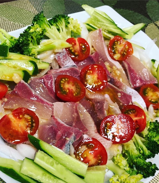 ハマチの炙りカルパッチョ美味しいもの作ろう ♪