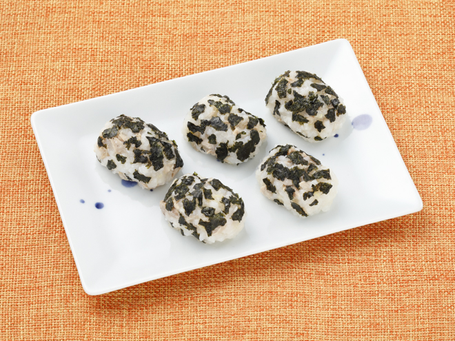 手づかみ離乳食☆ベタベタしない おにぎり