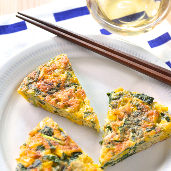 モロヘイヤとトマトの卵スープ