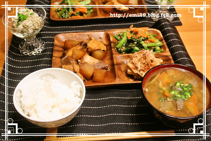 ぶり大根の献立レシピ 付け合わせは?主食・主菜・副菜・スープまで