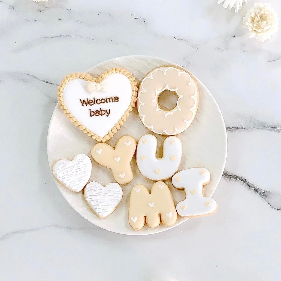 アイシングクッキー ハート3枚プチギフト① クッキー アイシングクッキーshiramon 通販 18737147Creema クリーマ