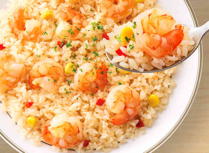 炊飯器で♪簡単エビピラフ : aiai @cafe