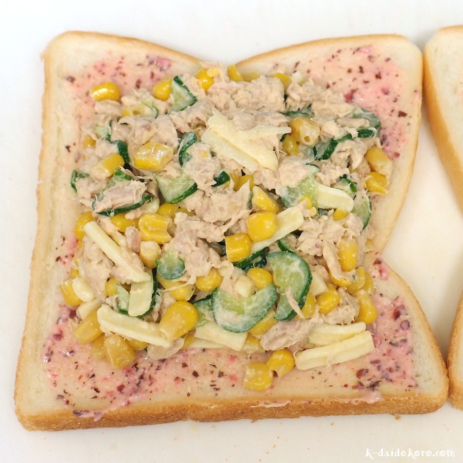 ツナ＆コーンのホットサンド