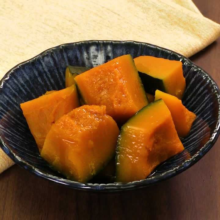 冷凍かぼちゃとレンジで簡単♪かぼちゃの煮物