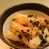 つまみ食いが止まらない!長芋のめんつゆ青のり炒め