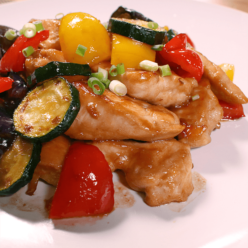 鶏むね肉とお野菜の重ねオーブン焼き」作り方・レシピ。 - こにはめも