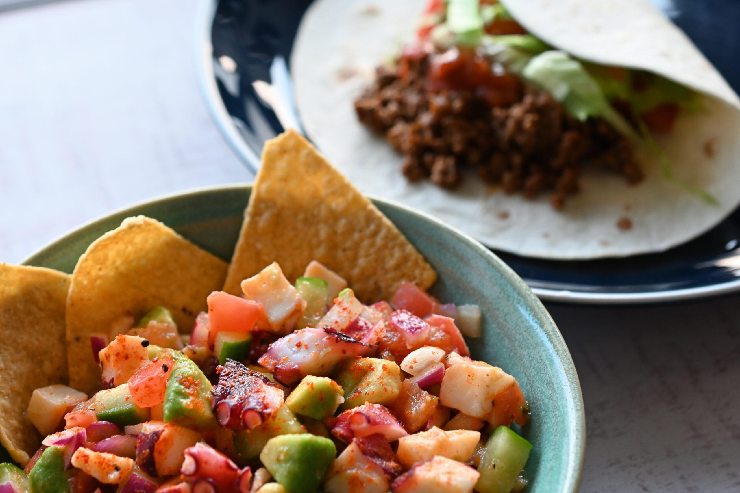 海老とタコのセビーチェ