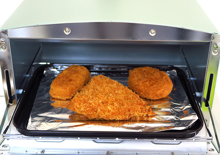 グリルでステーキ