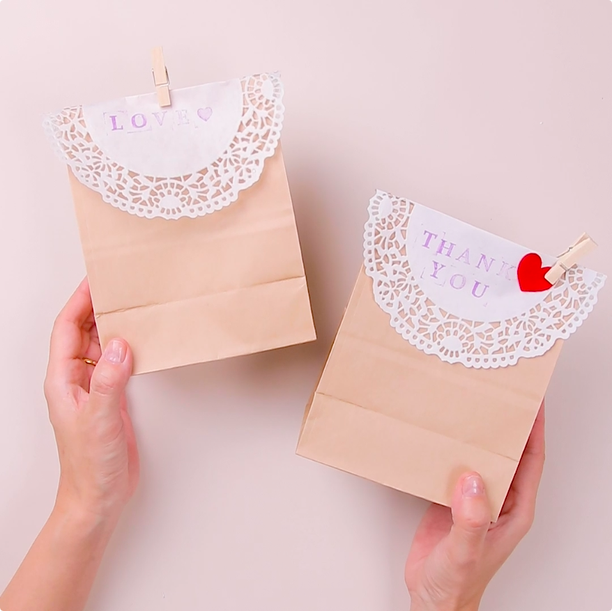 レースペーパーで簡単焼き菓子ラッピングラッピング富澤商店