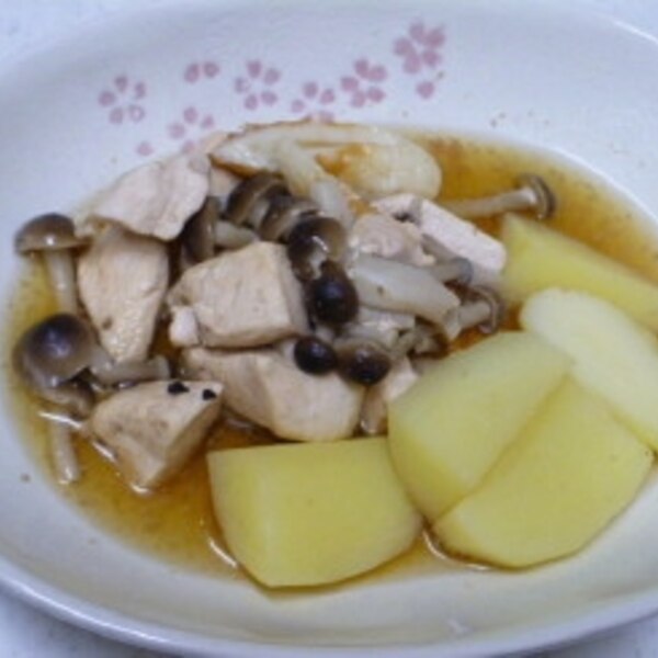 イカとじゃがいもの煮物 めんつゆTikTok