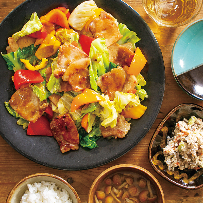 「回鍋肉 ホイコーロー 」の献立