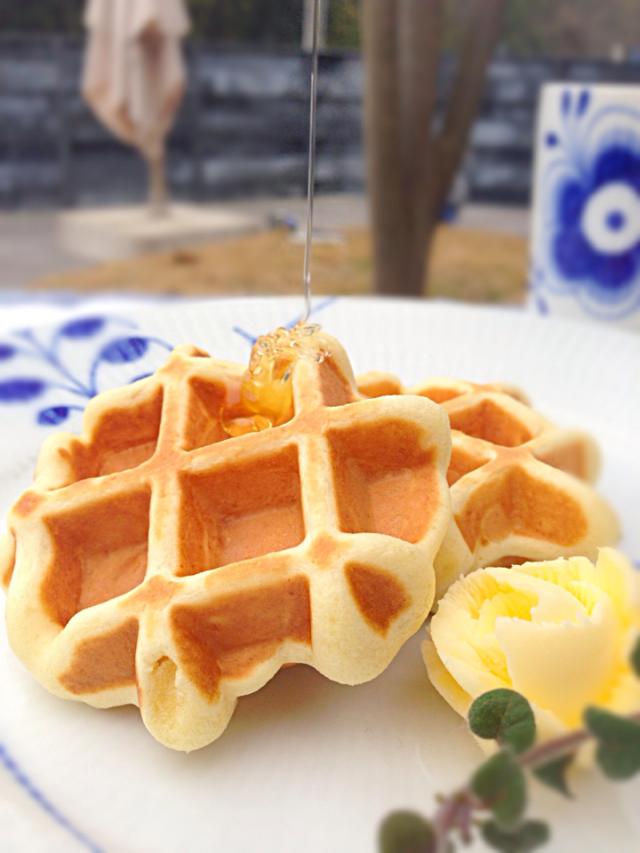 Hmで作るスタバ風アメリカンワッフル