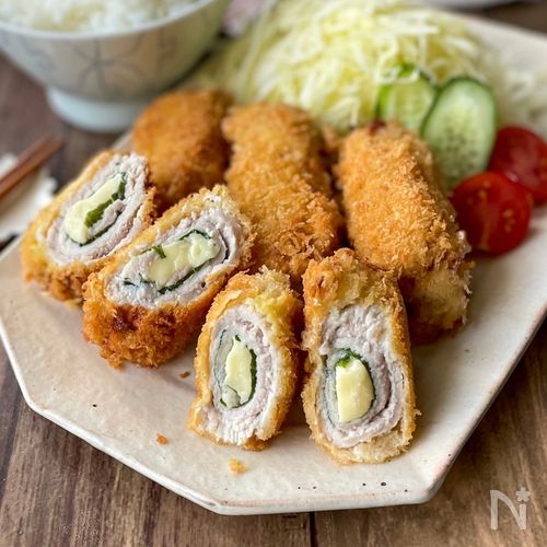 鶏ムネ肉の大葉チーズ巻きeフレンズ ぱくぱく献立くん