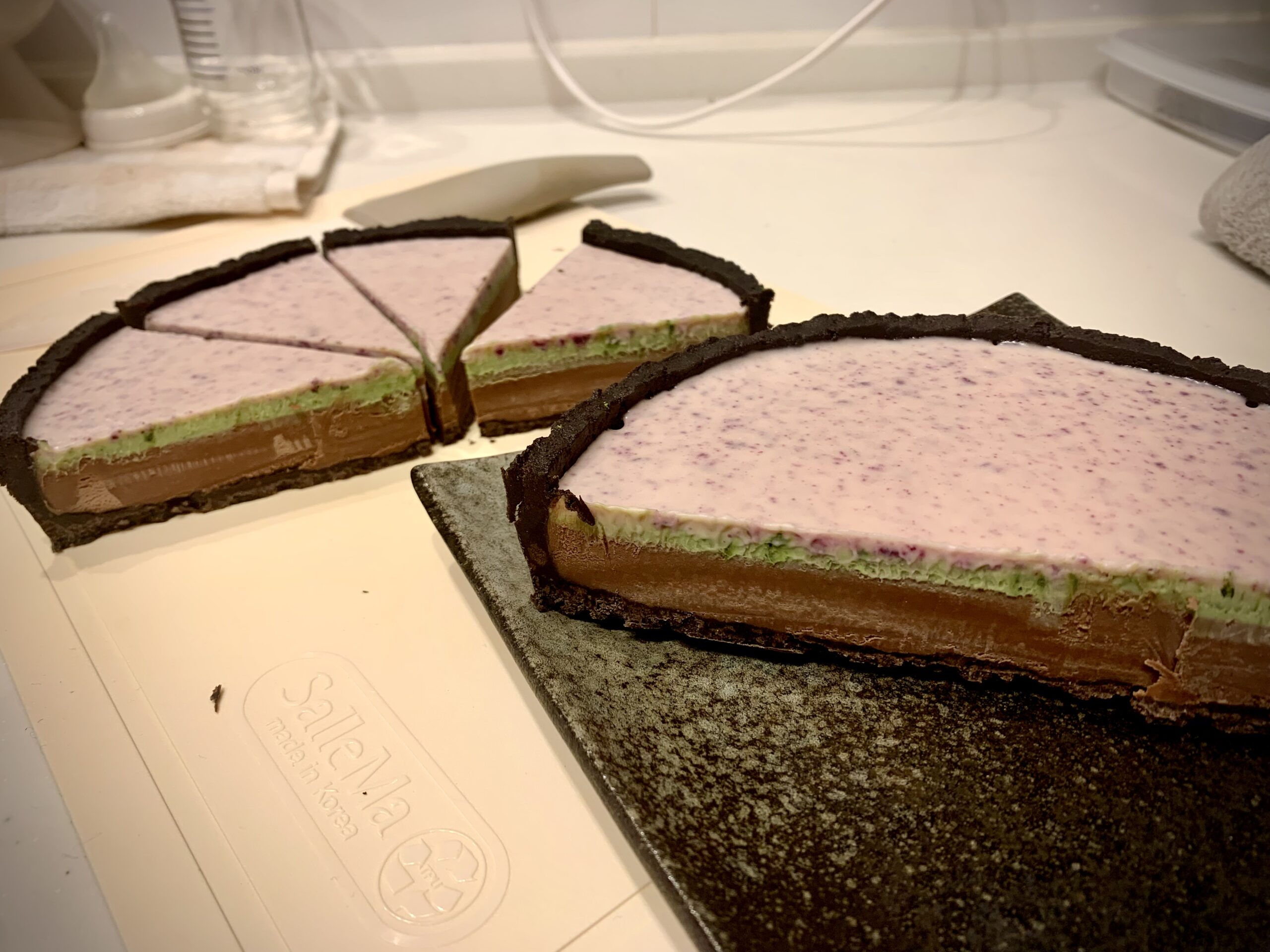 ホワイトチョコと抹茶のタルト