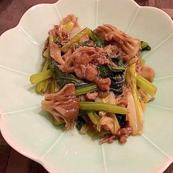 栄養たっぷり♡牛肉と小松菜のオイスター炒めクラシル