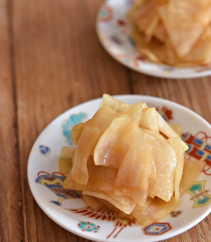 保存袋で漬ける 大根の和辛子漬け出来上がりまで約半日じゅんちゃんの漬物レシピ