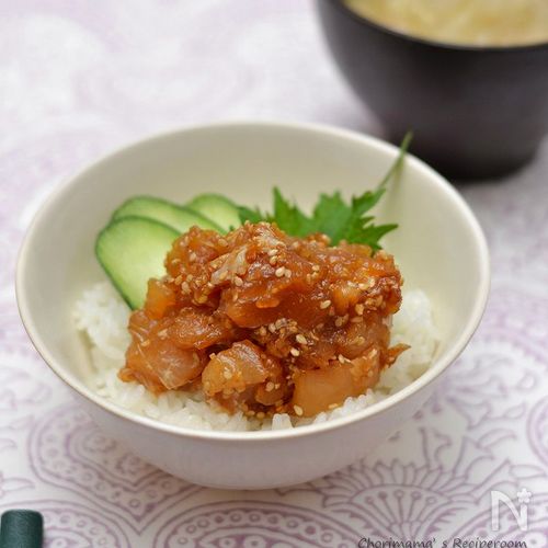 ビンチョウマグロのタプナード風 漬けレシピ付き まんじぇ