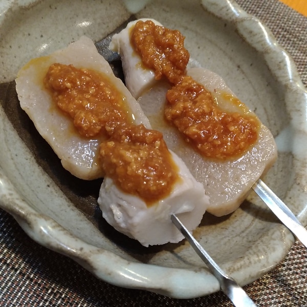 里芋とこんにゃくのみそ田楽