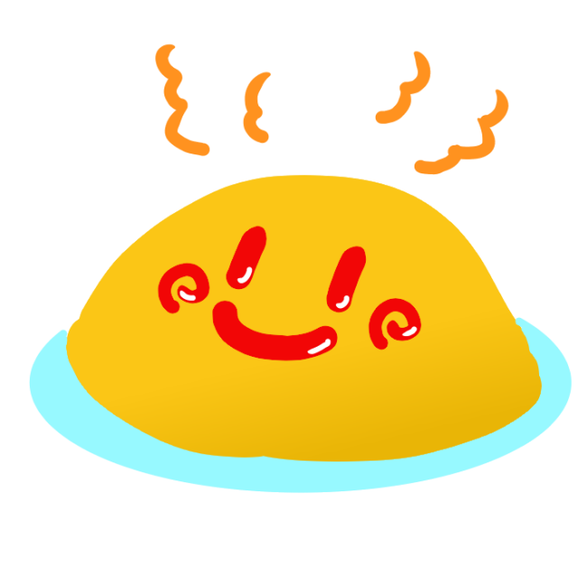 ハッピーオムライス無料イラスト素材素材ラボ