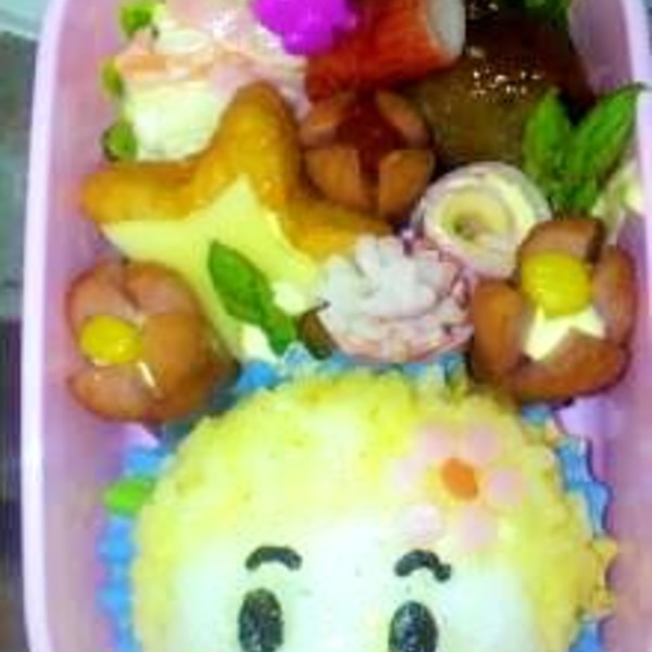 簡単キャラ弁！！女の子のおにぎり 年少用