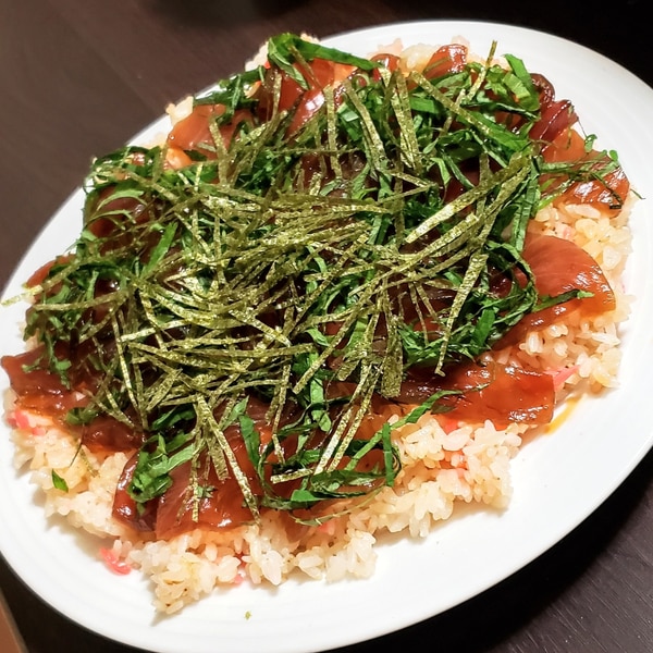 優れだし」まぐろの手こね寿司レシピ 優レシピ株式会社シマヤ