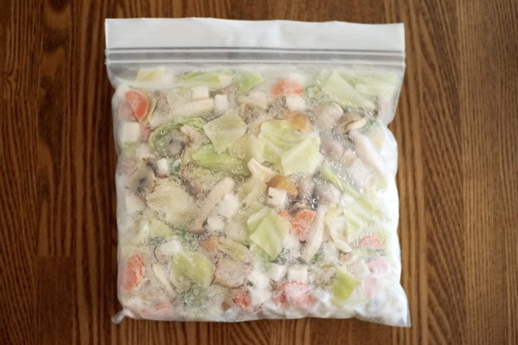 野菜たっぷり冷凍みそ玉