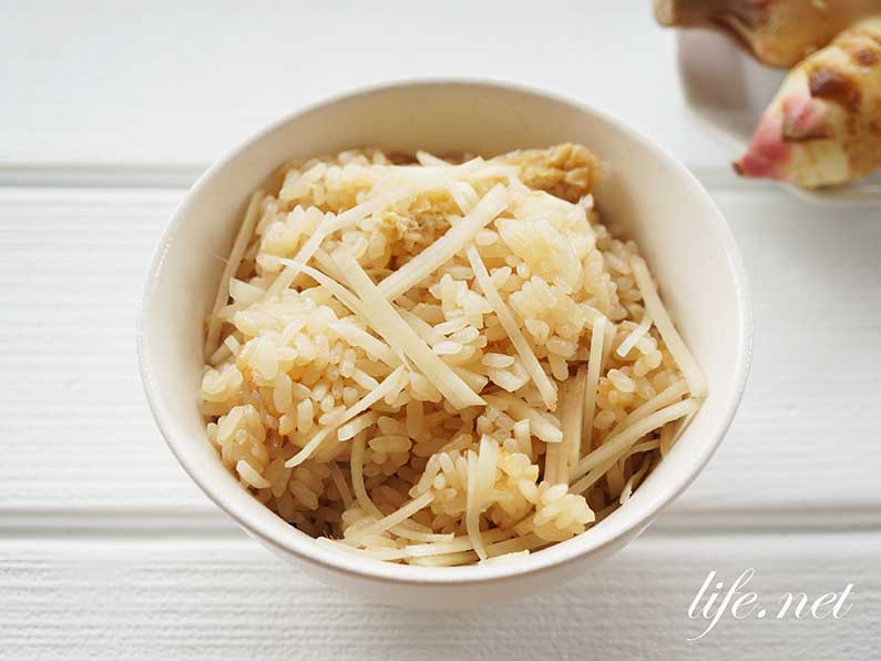 油揚げとしょうがの炊き込みご飯