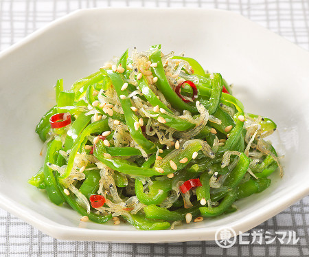 ピーマンのしょうが味噌きんぴら