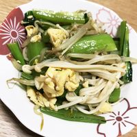 えのきと卵炒め