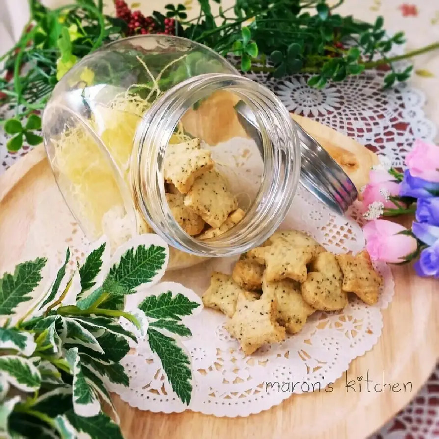 お花の甘夏ジャムサンド紅茶クッキーお菓子レシピサイト パニレピ